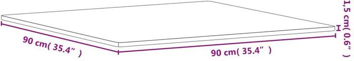 Immagine prodotto VidaXL Gillian (90 x 1,5 x 90 cm)