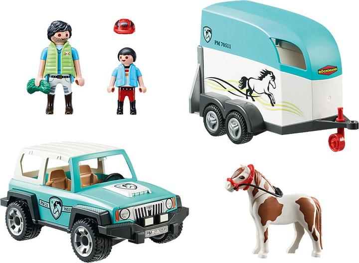 Produktbild Playmobil PKW mit Ponyanhänger (70511, Playmobil Country)