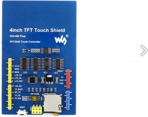 Image du produit WaveShare 4inch TFT Touch Screen Shield pour Arduino