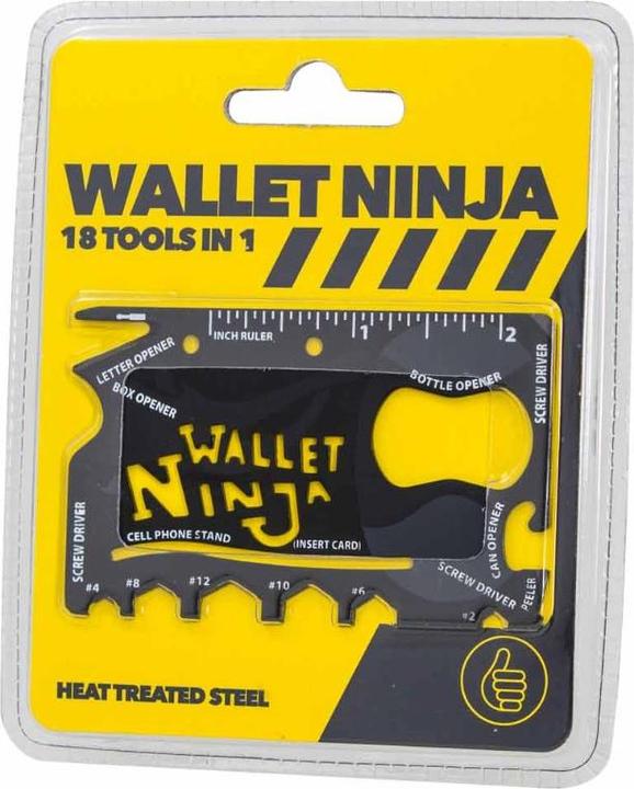 Actual product image Wallet Ninja 18in1 Multi-Tool (18 Functions)
