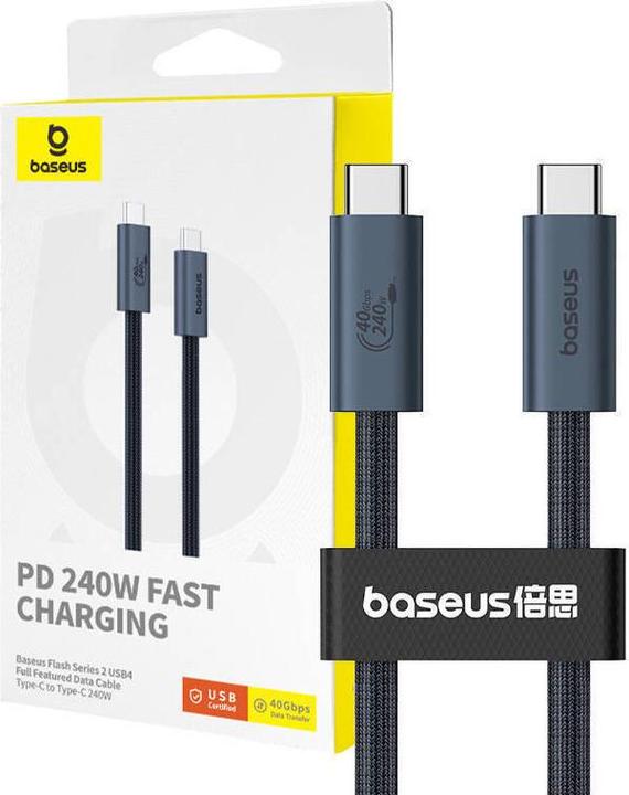Actual product image Baseus USB C – USB C (1 m, USB 4.0, 240 W)