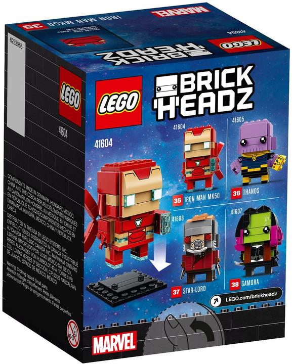 Actual product image LEGO Iron Man MK50 (41604, LEGO Brickheadz)