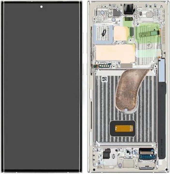 Samsung LCD + Touch + Frame für S918B Galaxy S23 Ultra - beige