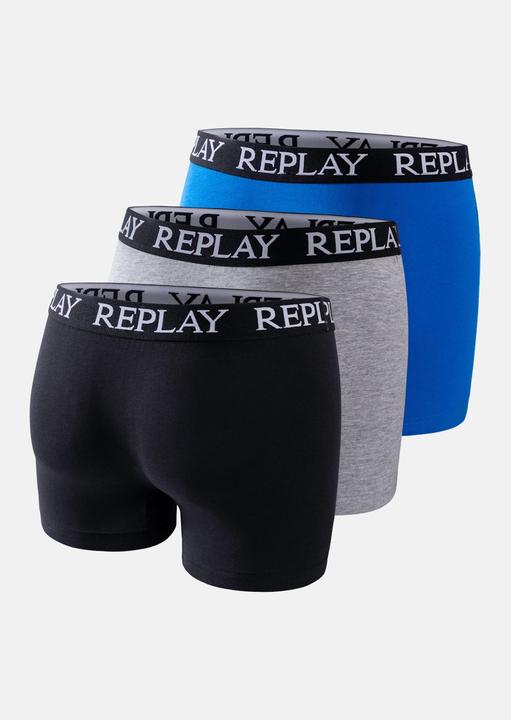Produktbild Replay Trunk BOXER Style 01/C Basic Cuff Logo im 3er Pack (XL, 3er Pack)