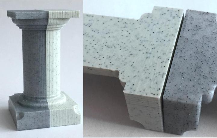 Produktbild 3d-printerstore.ch PLA Special BestValue 1.75mm Stone Like grey 1kg (PLA, 1.75 mm, 1000 g, Grau)