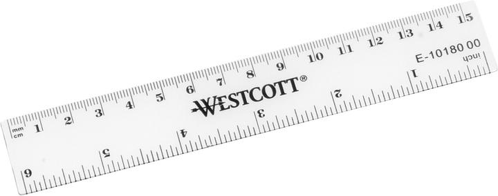 Image du produit Westcott Règle en plastique 15cm (150 mm)