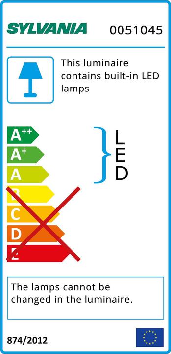 Label énergétique Sylvania LED PIPE G2 HO L1500 WW (2175 lm, G5)