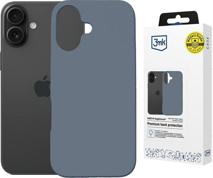Produktbild 3MK Etui Hardy MagSilicone do Apple iPhone 16 ultramarine (Apple iPhone 16)