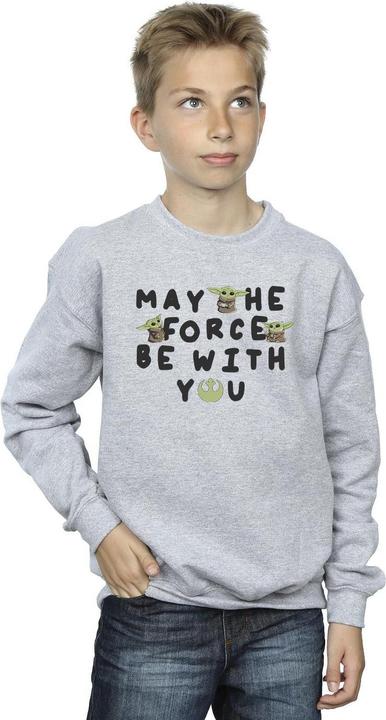 Image du produit Star Wars - Sweat THE MANDALORIAN GROGU MAY THE FORCE BE WITH YOU - Garçon (140, 146)