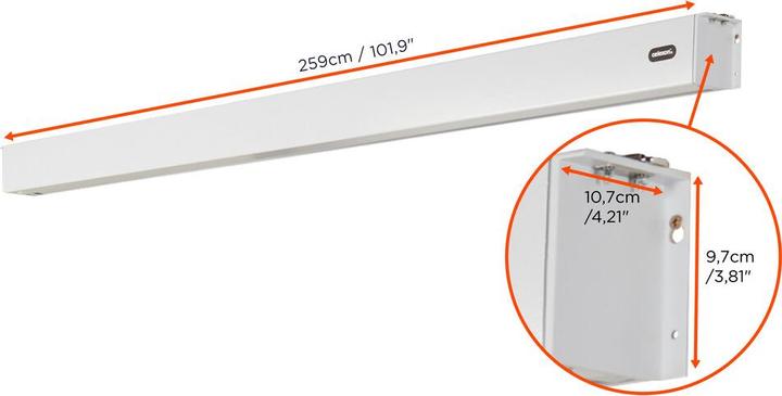 Actual product image Celexon Motor screen Battery V2.0 Motor Pro Plus 240x135 cm 16:9 (42.52", 16:9)