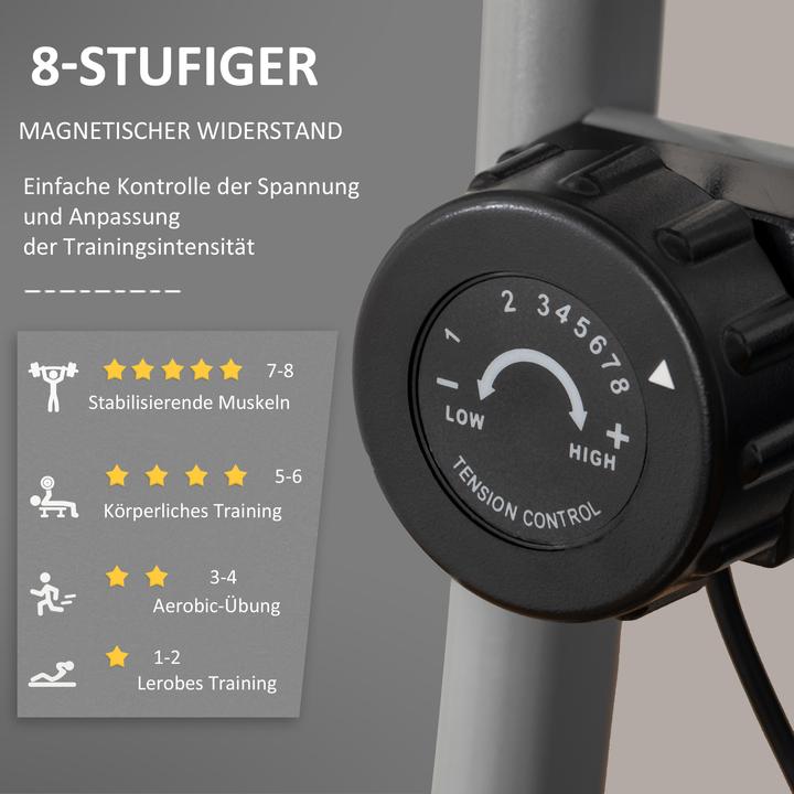 Image du produit Homcom Vélo d'appartement avec 8 niveaux de résistance
