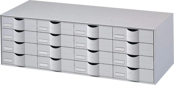 Produktbild Paperflow Schubladenbox, A4, 12 oder 16 Schübe, Teilauszug, geschlossene Fronten, Griffmulde &amp... (A4)
