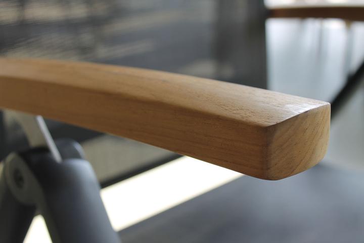 Productafbeelding Best Vouwstoel Cavalese wit/Teak