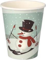 Actual product image Starpak 50 disposable drinking cups Snowman 0.2 l (50 x)