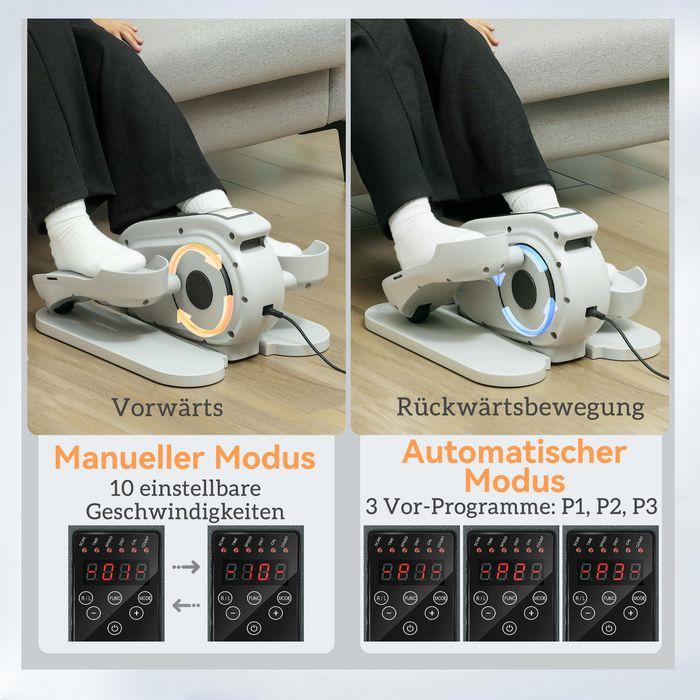 Produktbild Swisshandel24 Mini-Ellipsentrainer Untertisch Mini Crosstrainer für zuhause mit LCD-Monitor