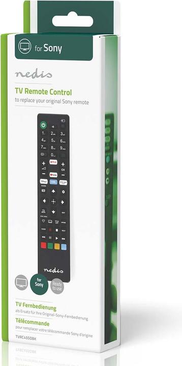 Productafbeelding Nedis Vervangende afstandsbediening | Geschikt voor: Sony | Vast | 1 apparaat | Amazon Prime / Disney + (Apparaat-specifieke afstandsbediening, Infrarood)