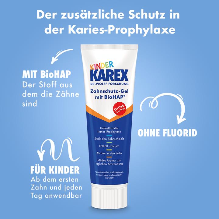 Image du produit Karex Dentifrice pour enfants sans fluor (50 ml)