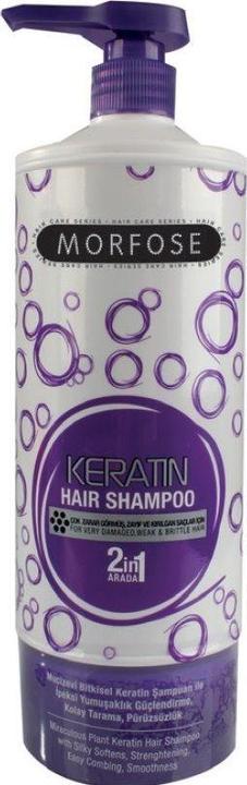 Actual product image Morfose Morphhose - Professional Reach Hair Shampoo 2In1 Keratin Keratin Shampoo To Restore Damaged Hair (1000 ml, Liquid shampoo)