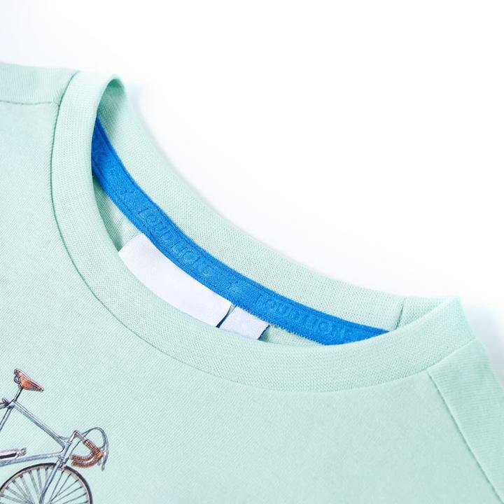 Immagine prodotto VidaXL T-shirt per bambini Verde menta chiaro 116,Materiale: 100 (116)