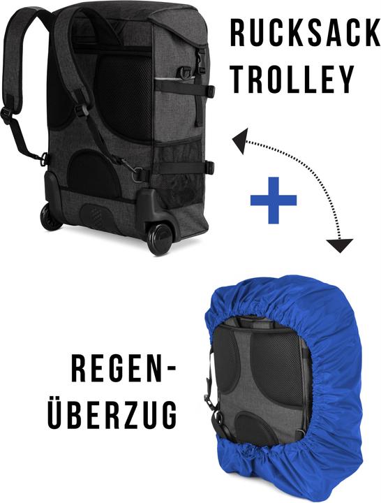 Produktbild Normani Rucksack und Regenüberzug (37 l, Handgepäck (bis 50l))