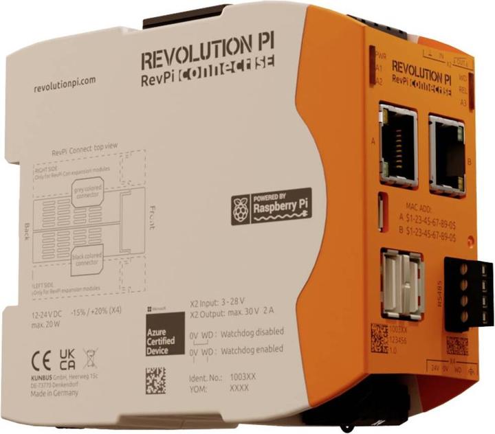 Actual product image Kunbus RevPi Connect SE 32 GB PR100370 PLC expansion module 24 V/DC