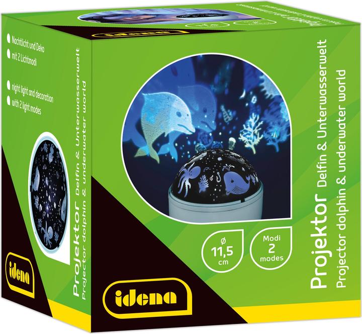 Image du produit Idena Projecteur LED Dauphin Monde sous-marin 11,5x11,5x13cm