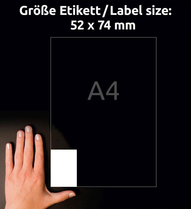Actual product image Avery Ultra-resistant film labels