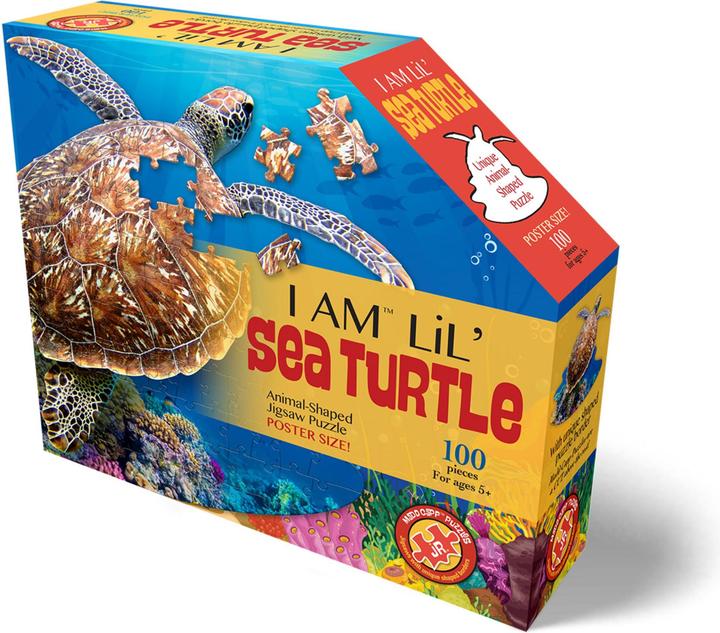 Actual product image Madd Capp Contour Puzzle Jr Turtle (100 pieces)