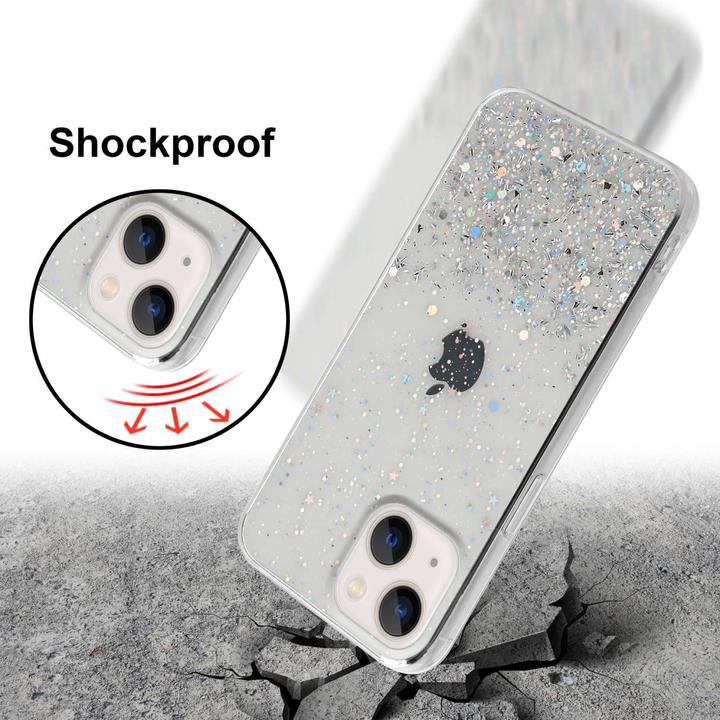 Produktbild Cadorabo Hülle für Apple iPhone 14 im TPU funkelnder Glitter Style (Apple iPhone 14)