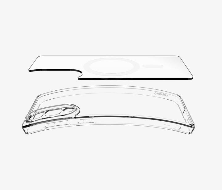 Actual product image Spigen - Ultra Hybrid MagSafe - Samsung Galaxy S25 Edge - Clear / White (Samsung Galaxy S25 Edge)
