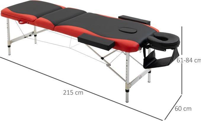 Actual product image Swisshandel24 Folding massage tables Cosmetic tables height-adjustable massage table with headrest Aluminium Show