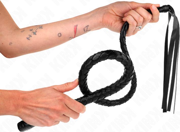 Actual product image Pipedream Kink - Long Whip With Beads 110 cm