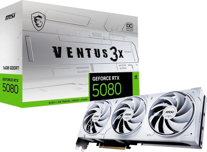 Produktbild MSI GeForce RTX 5080 VENTUS 3X OC WHITE (16 GB)