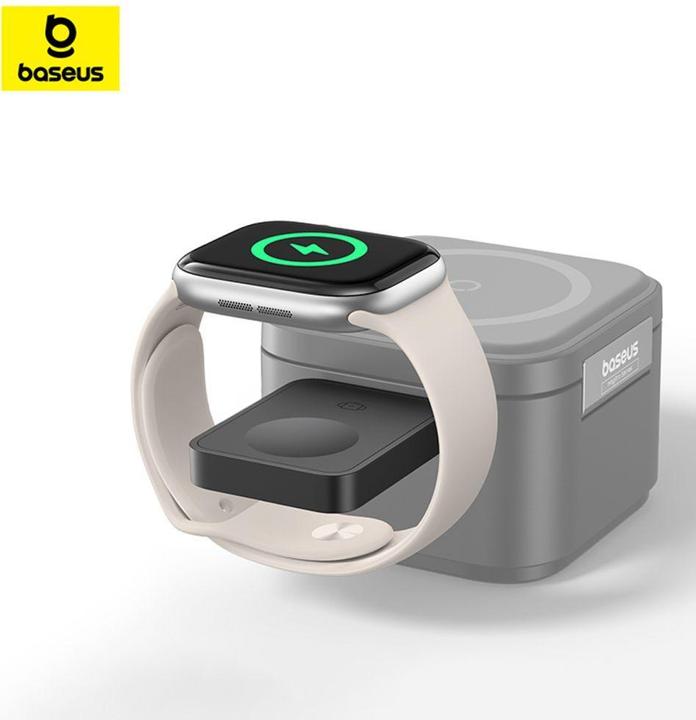 Actual product image Baseus MagPro 2.5W Magnetic Inductive Charger for Apple Watch - Black (2.50 W)