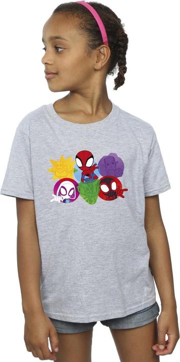 Immagine prodotto Spidey And His Amazing Friends Faces Maglietta Ragazze (140, 146)