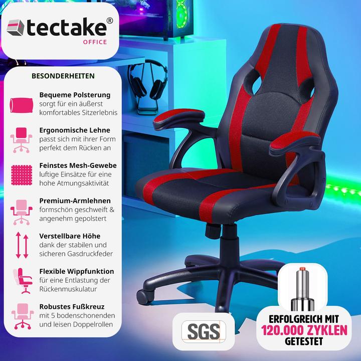 Image du produit tectake Fauteuil de bureau Benny