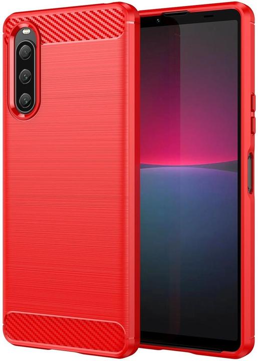 Actual product image König Design Case Mobile Protection for Sony Xperia 10 V Case Cover Cases Bumper Carbon Shell (Sony Xperia 10 V)