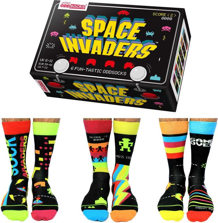 Produktbild United Oddsocks Invaders (3er Pack, 39 - 46)