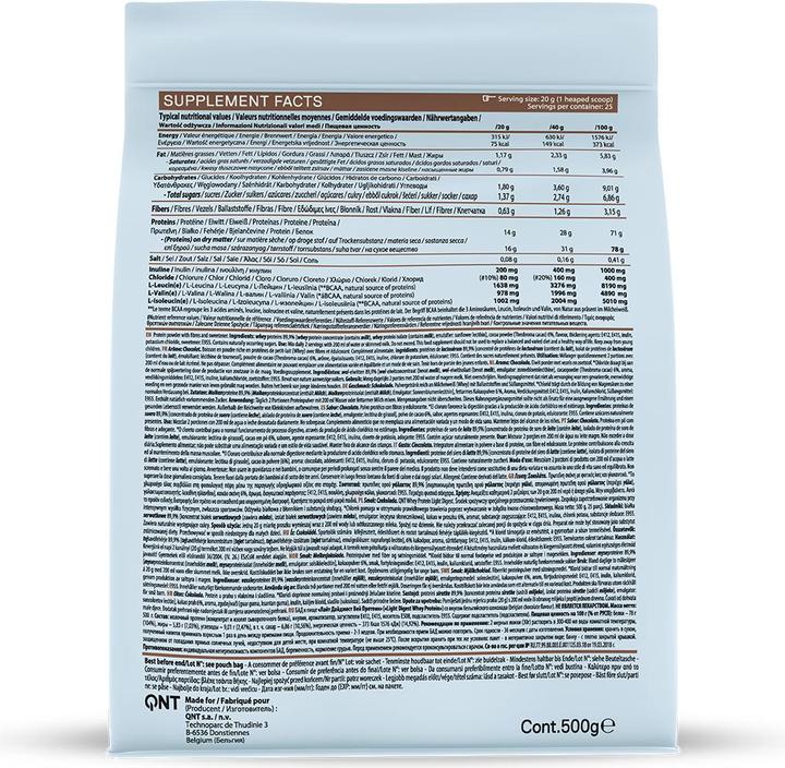 Nutritional values and ingredients QNT Light Digest Whey (Chocolate, 1 pcs., 500 g)