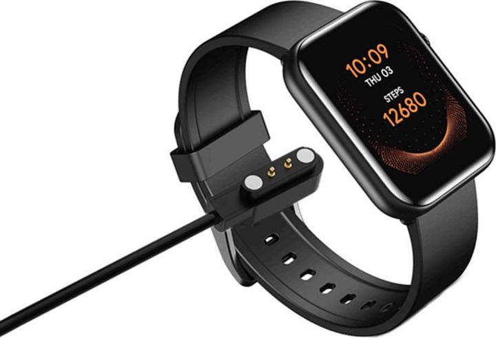 Actual product image Techsuit - SmartWatch Wireless Charging Cable (TXC7) - for CMF Watch Pro1/ Pro2 - Black