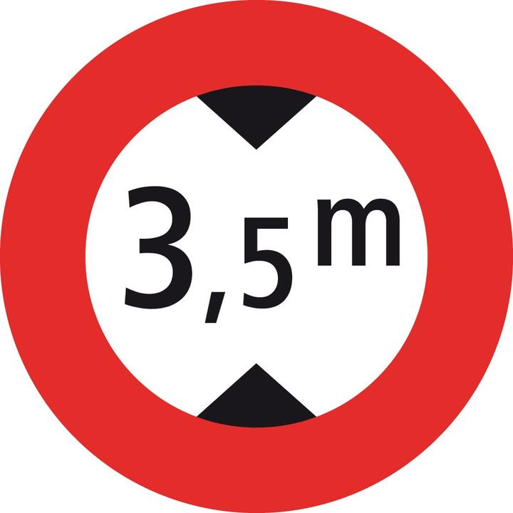 Immagine prodotto Moravia Segnale normativo 2.19, R2, altezza massima