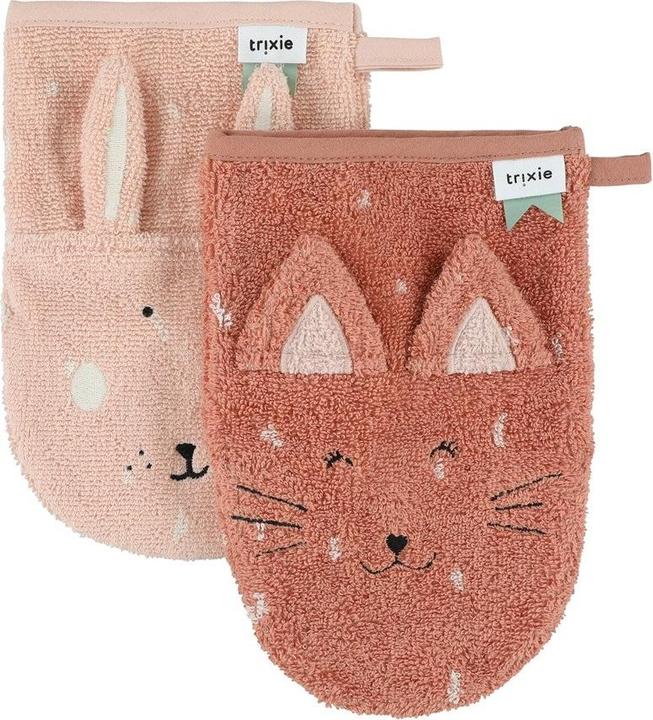 Actual product image Trixie Baby Pack of 2 washing gloves