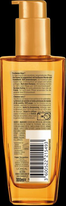Image du produit L'Oréal Paris Huile Extraordinaire Elseve (100 ml)