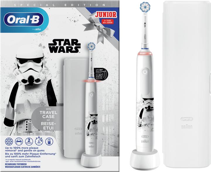Actual product image Oral-B Junior Electric Toothbrush Star Wars + Travel case (Oscillating toothbrush)
