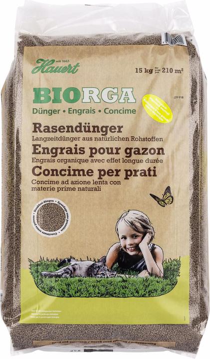 Produktbild Hauert Rasendünger Biorga (15 kg)