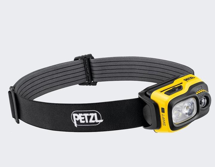Image du produit Petzl E810AB00 SWIFT RL Lampe frontale, noir/jaune (1100 lm)