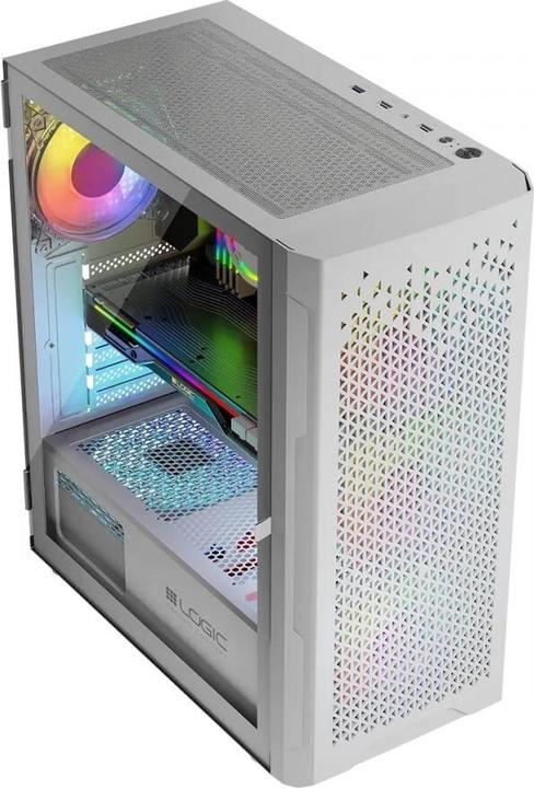 Actual product image Logic ARAMIS ARGB MINIDI USB 3.0 Enclosure White (ATX)