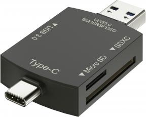 Produktbild Newell memory card reader Hub OTG 3in1 (USB, USB-C)