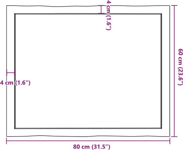 Image du produit VidaXL Chaim (80 x 60 x 6 cm)