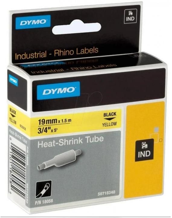Actual product image Dymo Rhino heat shrink tubing (1.90 cm, White)
